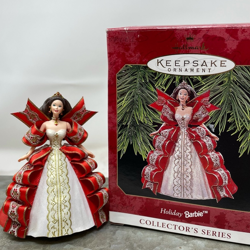 Vintage Hallmark 1997 Holiday Barbie Ornament